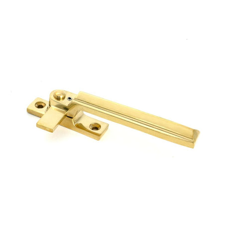 From The Anvil - Polished Brass Locking Art Deco Fastener - RH | Sku. 51919 | Trade Door Handles.