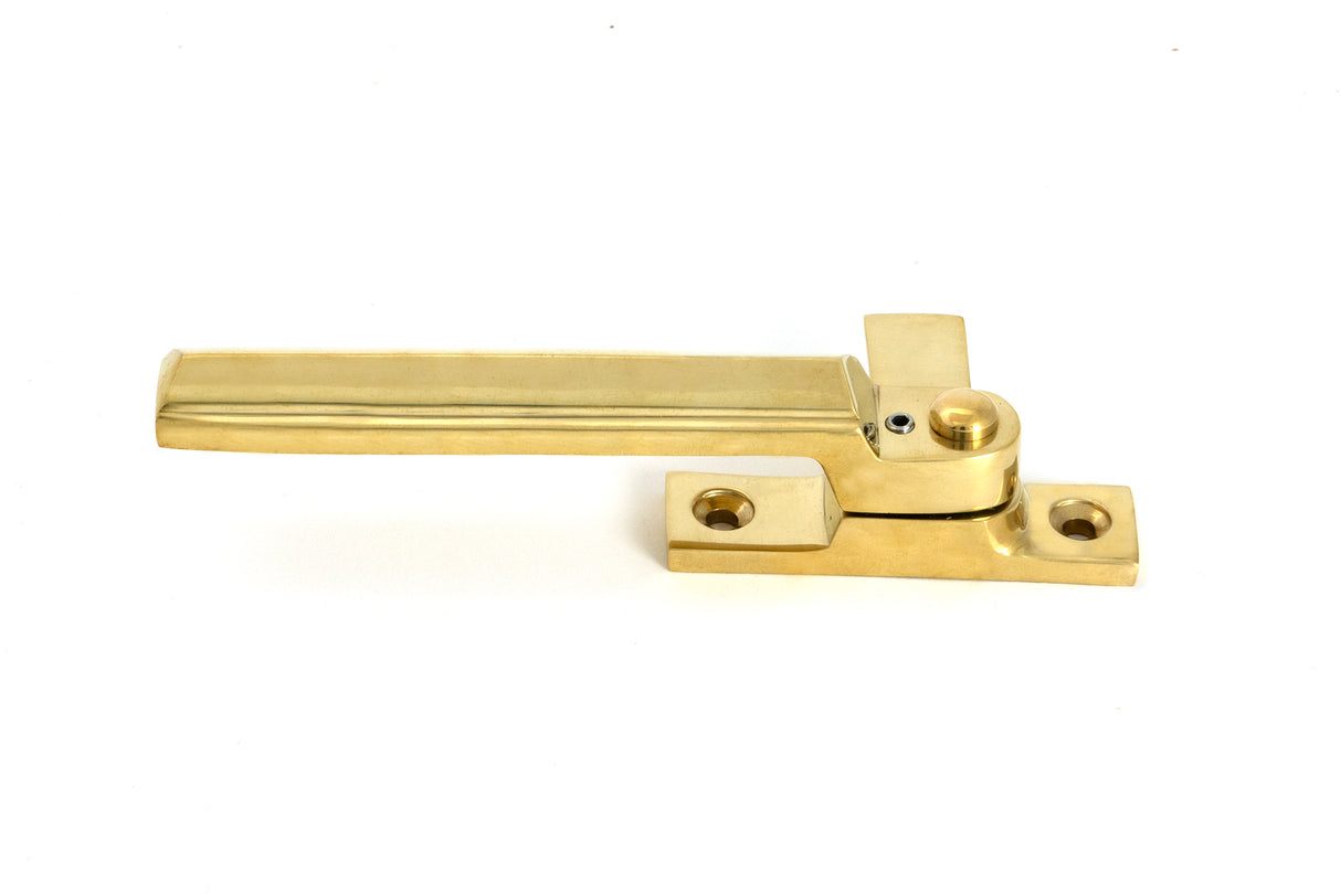 From The Anvil - Polished Brass Locking Art Deco Fastener - RH | Sku. 51919 | Trade Door Handles.