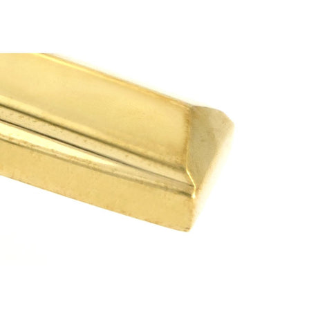 From The Anvil - Polished Brass Locking Art Deco Fastener - RH | Sku. 51919 | Trade Door Handles.