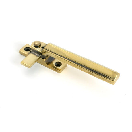 From The Anvil - Aged Brass Locking Art Deco Fastener - RH | Sku. 51920 | Trade Door Handles.