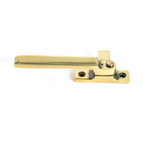 From The Anvil - Aged Brass Locking Art Deco Fastener - RH | Sku. 51920 | Trade Door Handles.