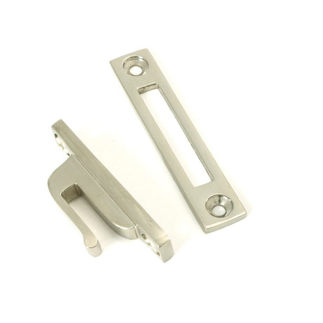 From The Anvil - Polished Nickel Locking Art Deco Fastener - RH | Sku. 51921 | Trade Door Handles.