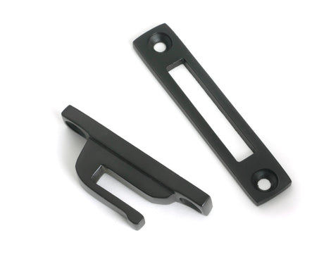 From The Anvil - Aged Bronze Locking Art Deco Fastener - RH | Sku. 51923 | Trade Door Handles.