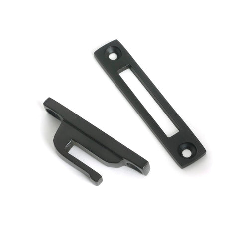 From The Anvil - Aged Bronze Locking Art Deco Fastener - RH | Sku. 51923 | Trade Door Handles.