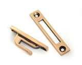 From The Anvil - Polished Bronze Locking Art Deco Fastener - RH | Sku. 51924 | Trade Door Handles.