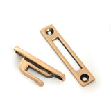 From The Anvil - Polished Bronze Locking Art Deco Fastener - RH | Sku. 51924 | Trade Door Handles.