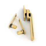 From The Anvil - Aged Brass Night-Vent Locking Art Deco Fastener | Sku. 51926 | Trade Door Handles.