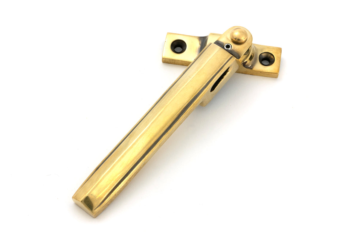 From The Anvil - Aged Brass Night-Vent Locking Art Deco Fastener | Sku. 51926 | Trade Door Handles.