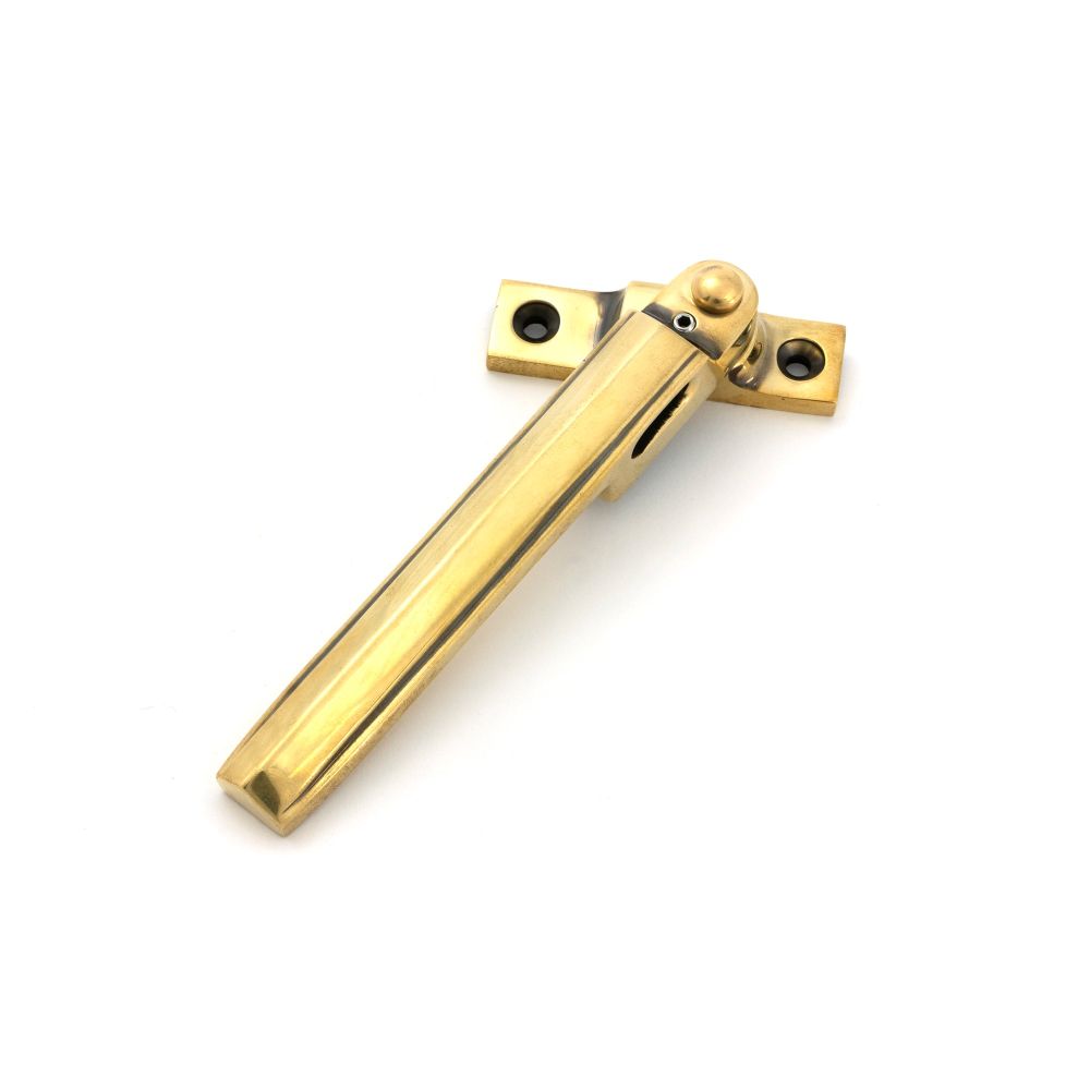 From The Anvil - Aged Brass Night-Vent Locking Art Deco Fastener | Sku. 51926 | Trade Door Handles.
