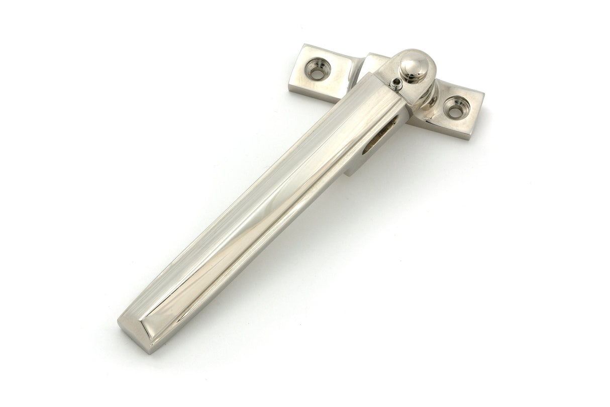 From The Anvil - Polished Nickel Night-Vent Locking Art Deco Fastener | Sku. 51927 | Trade Door Handles.