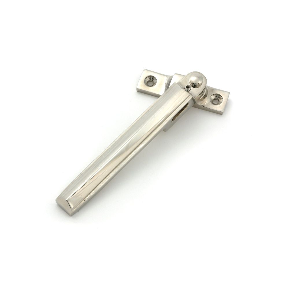 From The Anvil - Polished Nickel Night-Vent Locking Art Deco Fastener | Sku. 51927 | Trade Door Handles.
