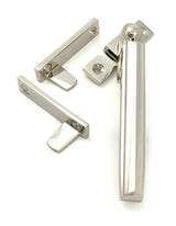 From The Anvil - Polished Nickel Night-Vent Locking Art Deco Fastener | Sku. 51927 | Trade Door Handles.