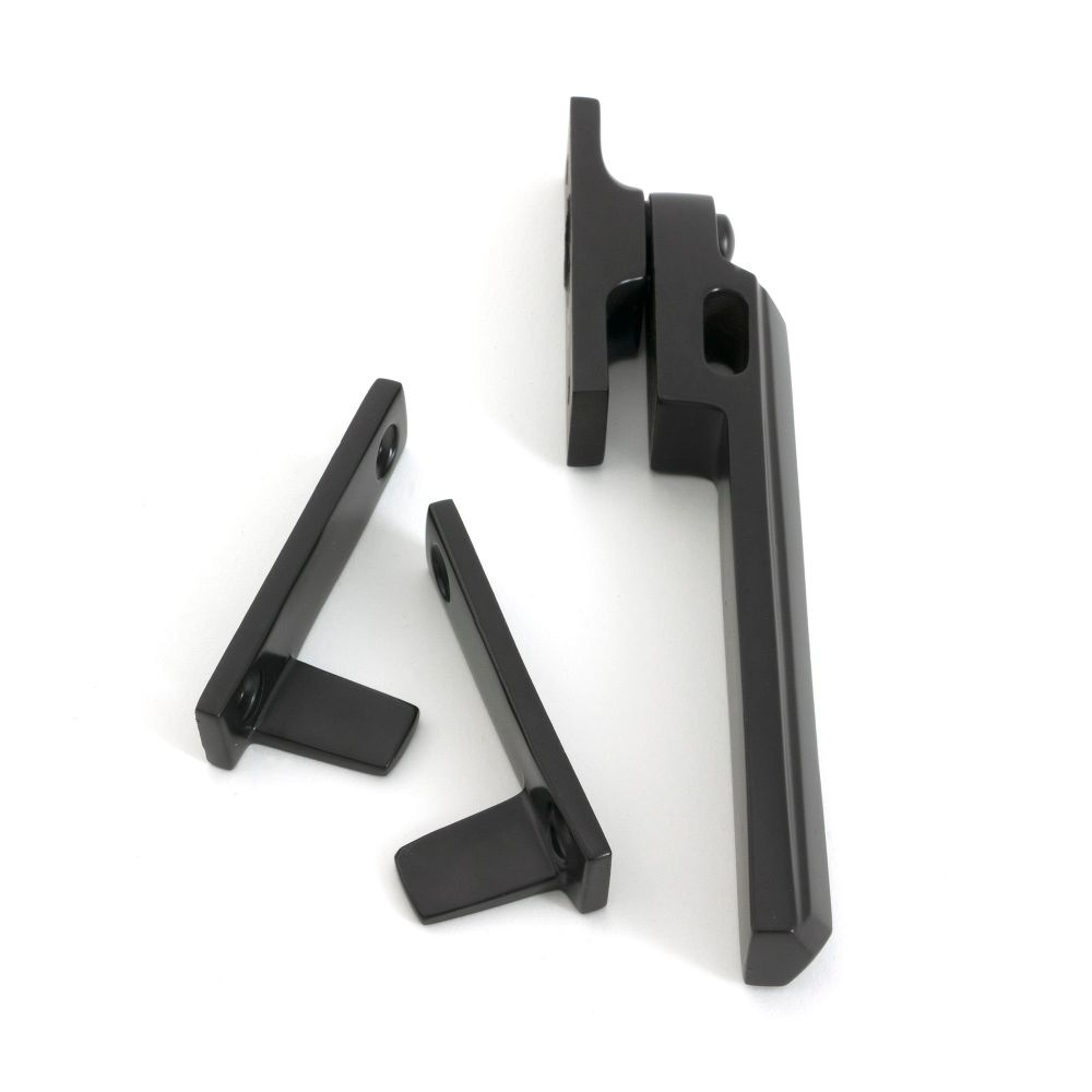 From The Anvil - Aged Bronze Night-Vent Locking Art Deco Fastener | Sku. 51929 | Trade Door Handles.