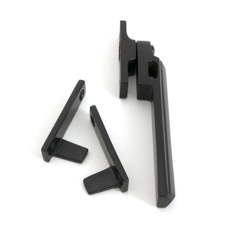 From The Anvil - Aged Bronze Night-Vent Locking Art Deco Fastener | Sku. 51929 | Trade Door Handles.