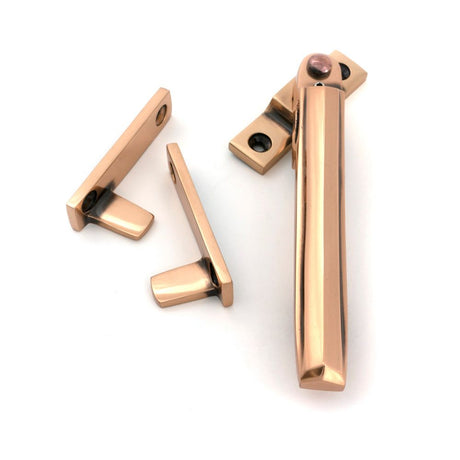 From The Anvil - Polished Bronze Night-Vent Locking Art Deco Fastener | Sku. 51930 | Trade Door Handles.