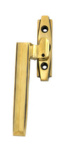 This is an image of From The Anvil - Aged Brass Art Deco Espag - LH available to order from Trade Door Handles in Kendal.