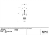 This is an image showing From The Anvil - Vintage LED Edison Light Bulb - 5W E27 available from trade door handles, quick delivery and discounted prices