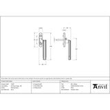 From The Anvil - Polished Brass Art Deco Espag - RH | Sku. 51945 | Trade Door Handles.