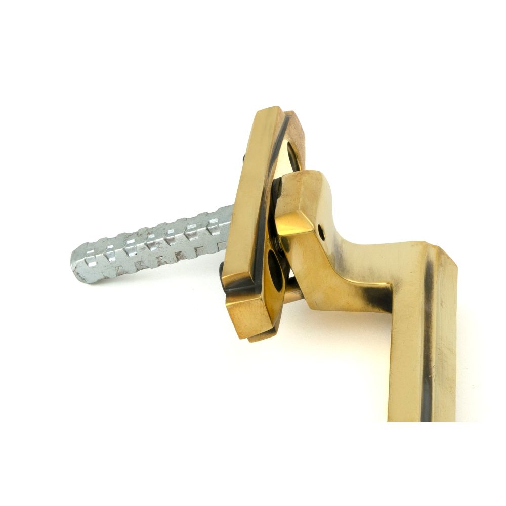 From The Anvil - Aged Brass Art Deco Espag - RH | Sku. 51946 | Trade Door Handles.