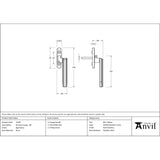 From The Anvil - Aged Brass Art Deco Espag - RH | Sku. 51946 | Trade Door Handles.