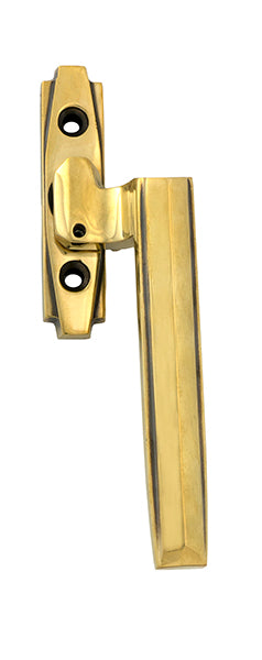 This is an image of From The Anvil - Aged Brass Art Deco Espag - RH available to order from Trade Door Handles in Kendal.