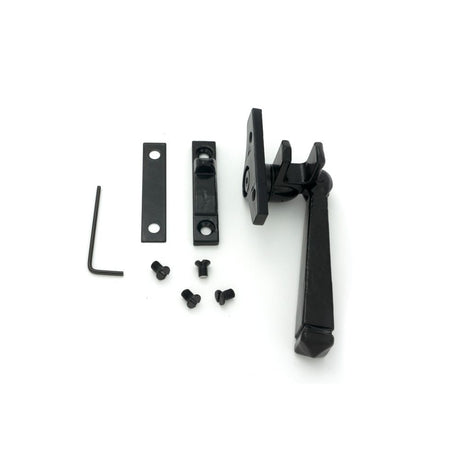 From The Anvil - Black Night-Vent Locking Avon Fastener (Steel Window) | Sku. 51990 | Trade Door Handles.