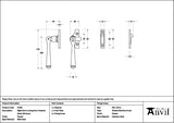 From The Anvil - Pewter Night-Vent Locking Avon Fastener (Steel Window)