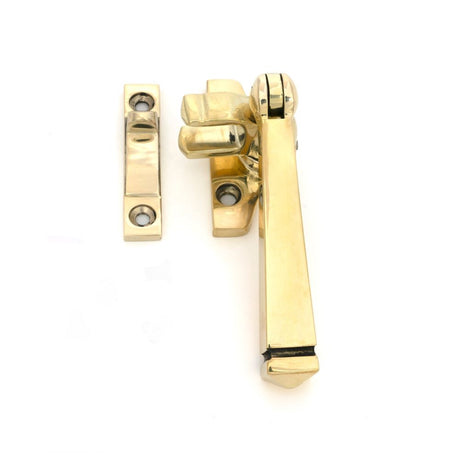 From The Anvil - Polished Brass Night-Vent Locking Avon Fastener (Steel Window) | Sku. 51992 | Trade Door Handles.