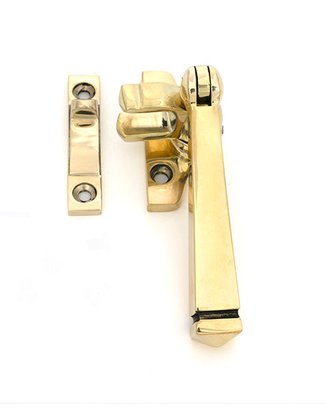 From The Anvil - Polished Brass Night-Vent Locking Avon Fastener (Steel Window)