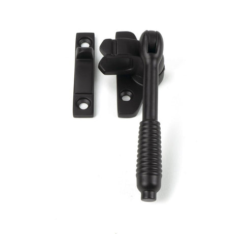 From The Anvil - Aged Bronze Night-Vent Locking Reeded Fastener (Steel Window) | Sku. 51993 | Trade Door Handles.