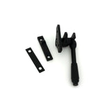 From The Anvil - Matt Black Night-Vent Locking Reeded Fastener (Steel Window) | Sku. 51994 | Trade Door Handles.