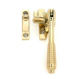 From The Anvil - Polished Brass Night-Vent Locking Reeded Fastener (Steel Window) | Sku. 51996 | Trade Door Handles.