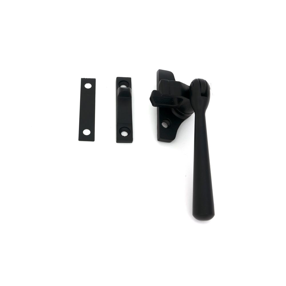 From The Anvil - Matt Black Night-Vent Locking Newbury Fastener (Steel Window) | Sku. 51998 | Trade Door Handles.