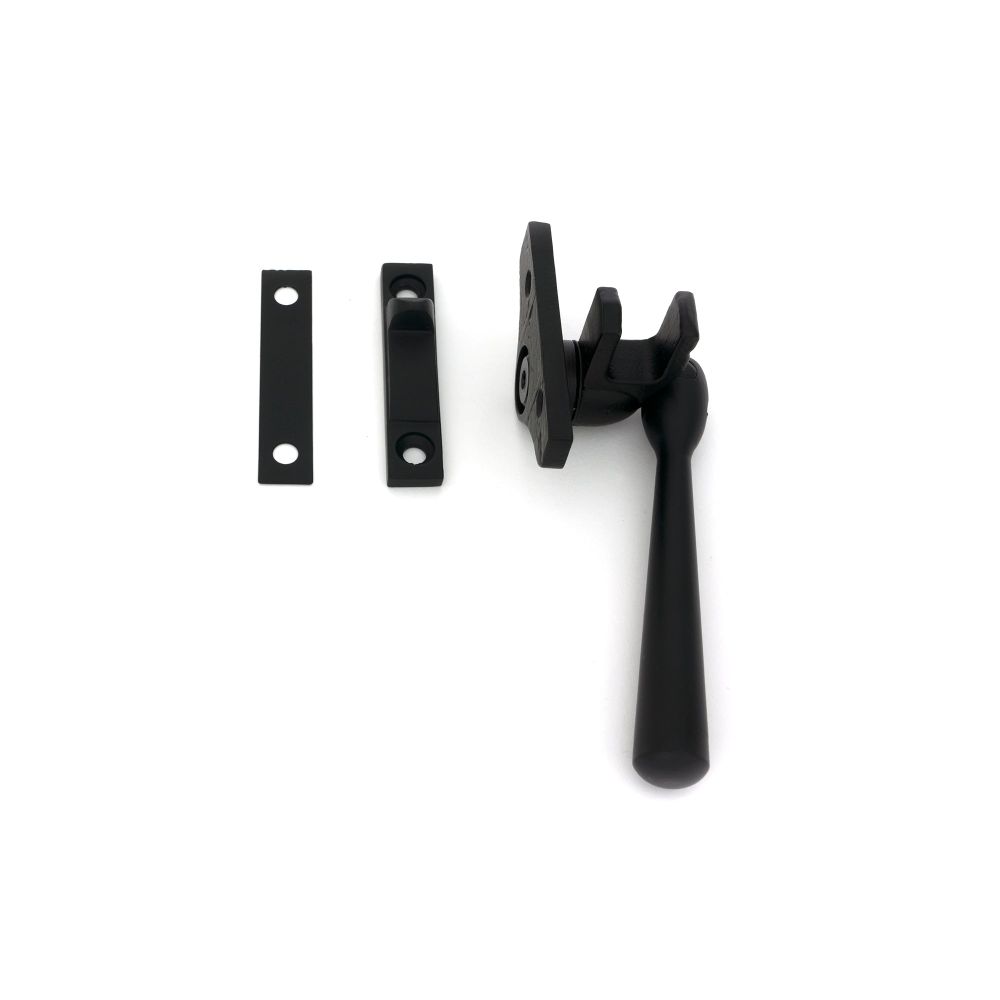 From The Anvil - Matt Black Night-Vent Locking Newbury Fastener (Steel Window) | Sku. 51998 | Trade Door Handles.