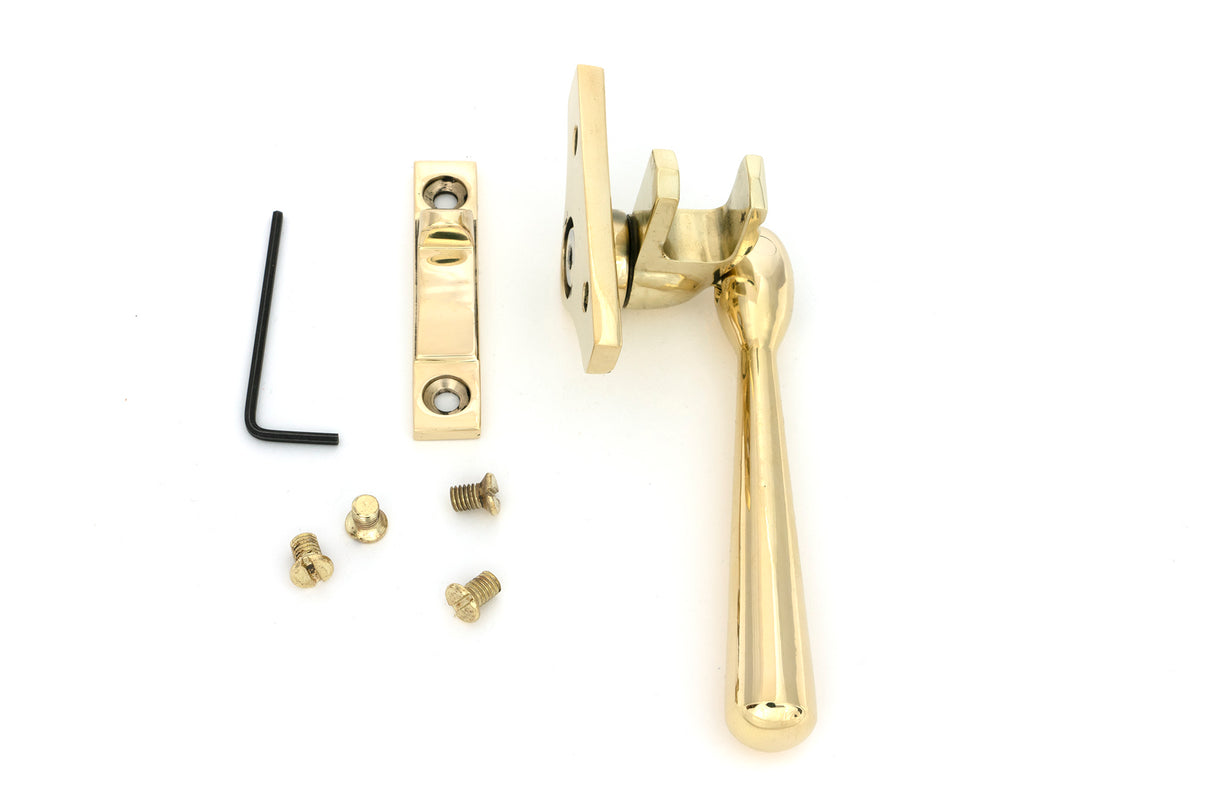 From The Anvil - Polished Brass Night-Vent Locking Newbury Fastener (Steel Window) | Sku. 52000 | Trade Door Handles.