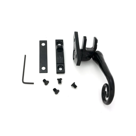 From The Anvil - Black Night-Vent Locking Monkeytail Fastener (Steel Window) | Sku. 52002 | Trade Door Handles.