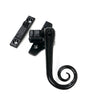 This is an image of From The Anvil - Black Night-Vent Locking Monkeytail Fastener (Steel Window) available to order from Trade Door Handles in Kendal.