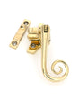 From The Anvil - Polished Brass Night-Vent Locking Monkeytail Fastener (Steel Window) | Sku. 52004 | Trade Door Handles.