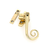 From The Anvil - Polished Brass Night-Vent Locking Monkeytail Fastener (Steel Window) | Sku. 52004 | Trade Door Handles.