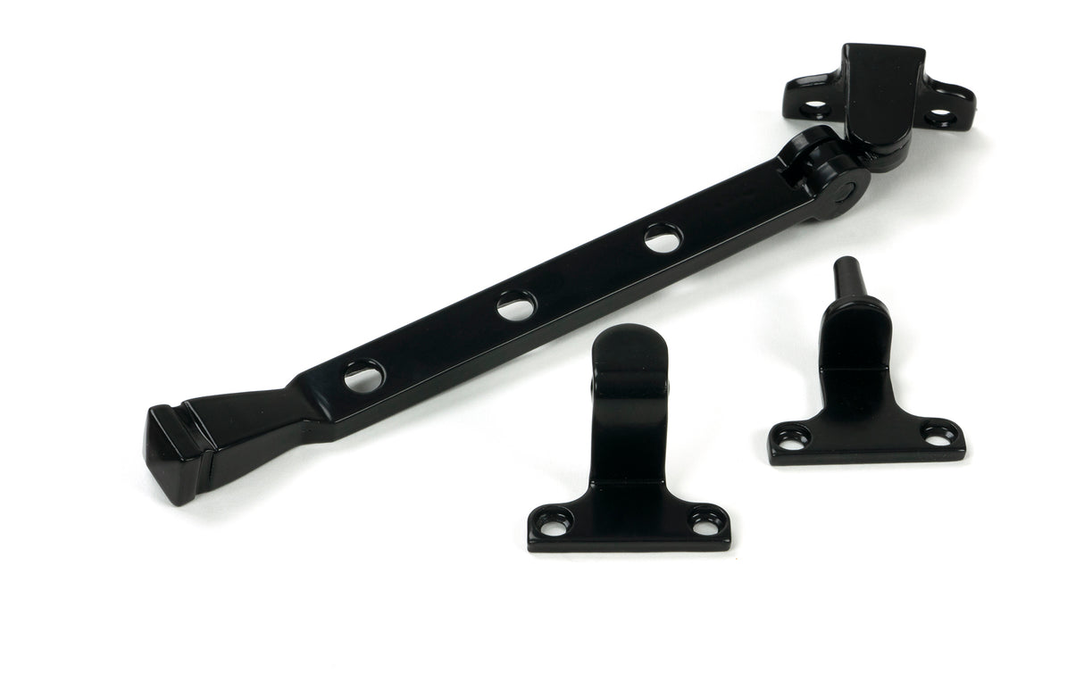 From The Anvil - Black 8" Avon Stay (Steel Window) | Sku. 52008 | Trade Door Handles.