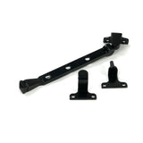 From The Anvil - Black 8" Avon Stay (Steel Window) | Sku. 52008 | Trade Door Handles.