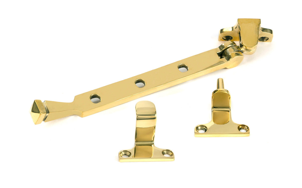 From The Anvil - Polished Brass 8" Avon Stay (Steel Window) | Sku. 52010 | Trade Door Handles.