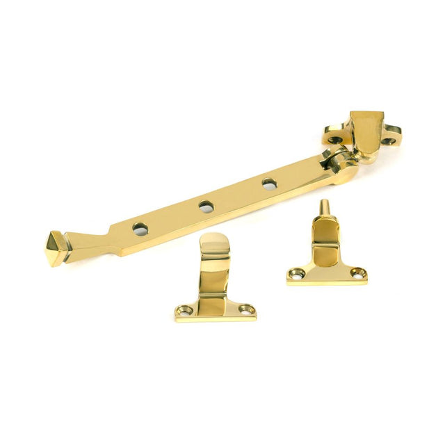 From The Anvil - Polished Brass 8" Avon Stay (Steel Window) | Sku. 52010 | Trade Door Handles.