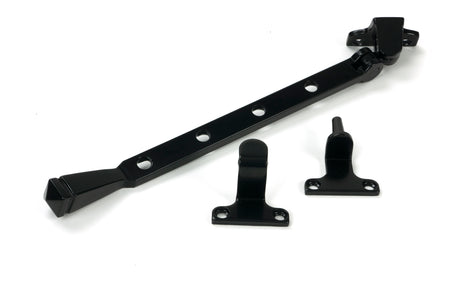 From The Anvil - Black 10" Avon Stay (Steel Window) | Sku. 52012 | Trade Door Handles.