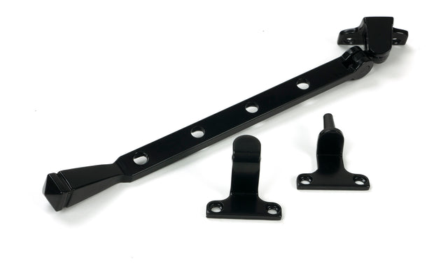 From The Anvil - Black 10" Avon Stay (Steel Window) | Sku. 52012 | Trade Door Handles.