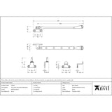 From The Anvil - Polished Brass 10" Avon Stay (Steel Window) | Sku. 52014 | Trade Door Handles.