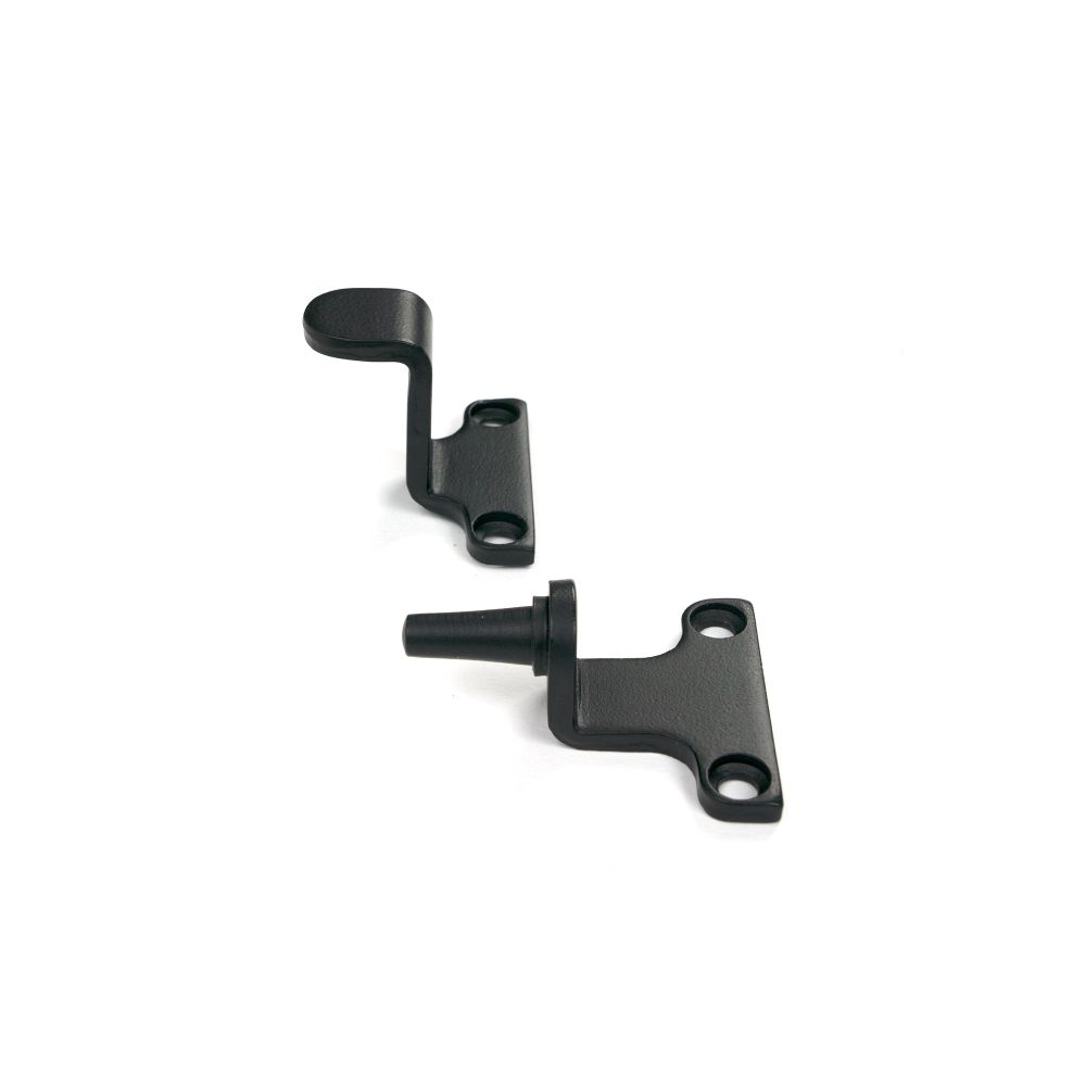 From The Anvil - Matt Black 8" Reeded Stay (Steel Window) | Sku. 52016 | Trade Door Handles.