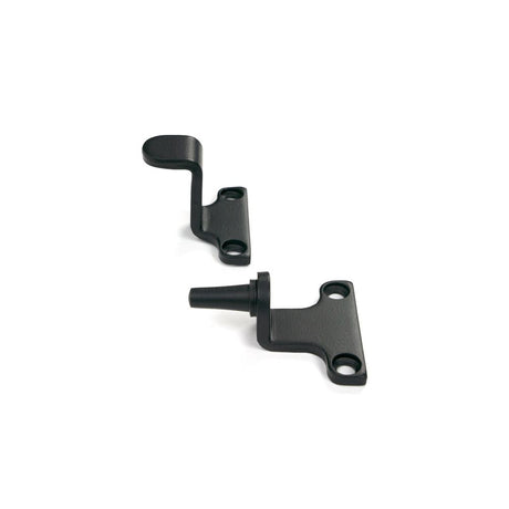 From The Anvil - Matt Black 8" Reeded Stay (Steel Window) | Sku. 52016 | Trade Door Handles.