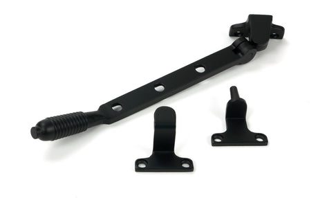 From The Anvil - Matt Black 8" Reeded Stay (Steel Window) | Sku. 52016 | Trade Door Handles.