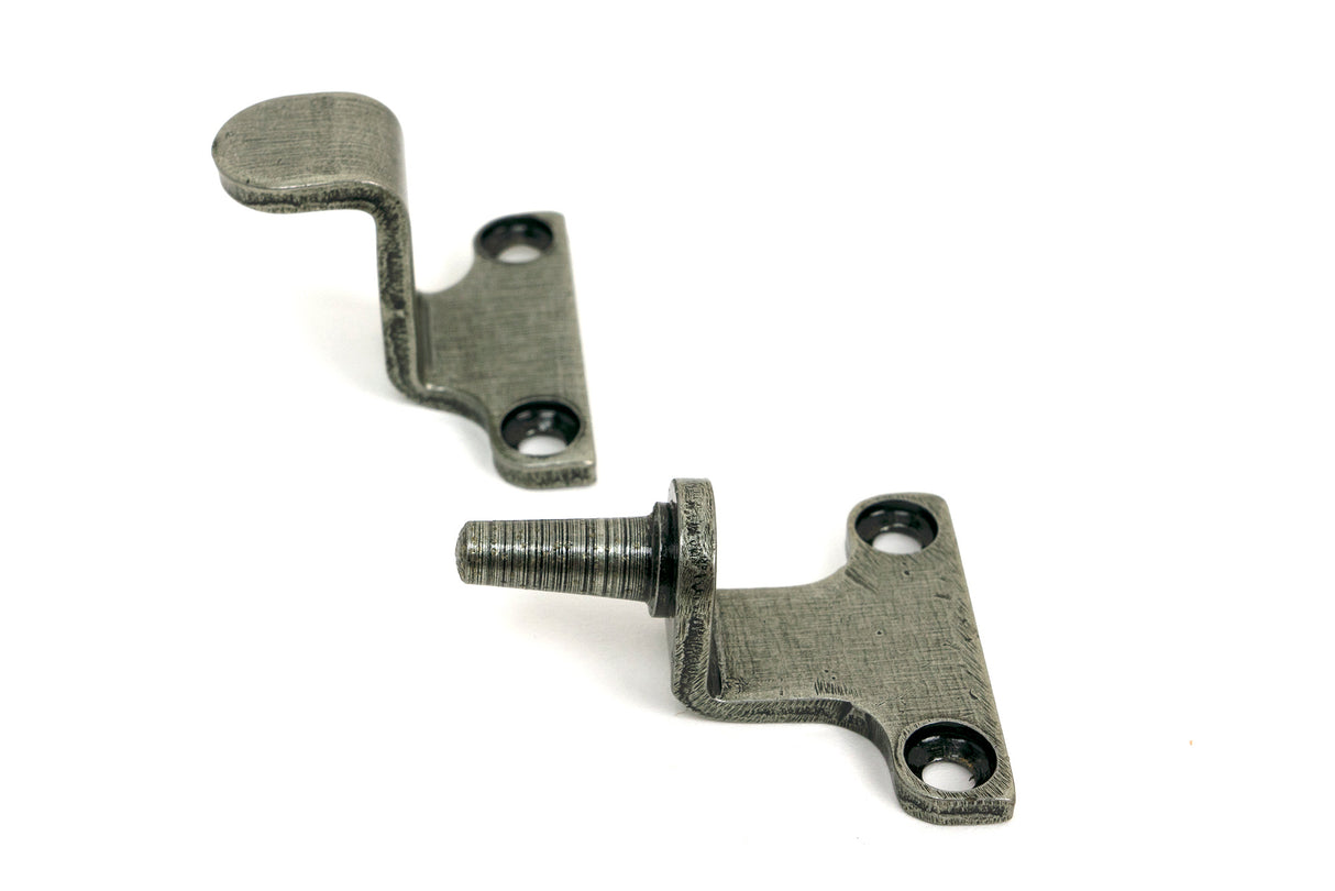 From The Anvil - Pewter 8" Reeded Stay (Steel Window) | Sku. 52017 | Trade Door Handles.